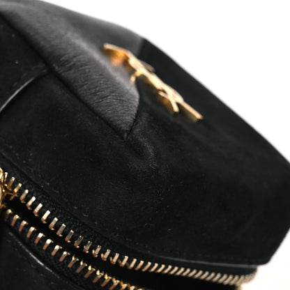 Saint Laurent Suede Lambskin Jaime Cube Charm Keychain Black 8 of 9