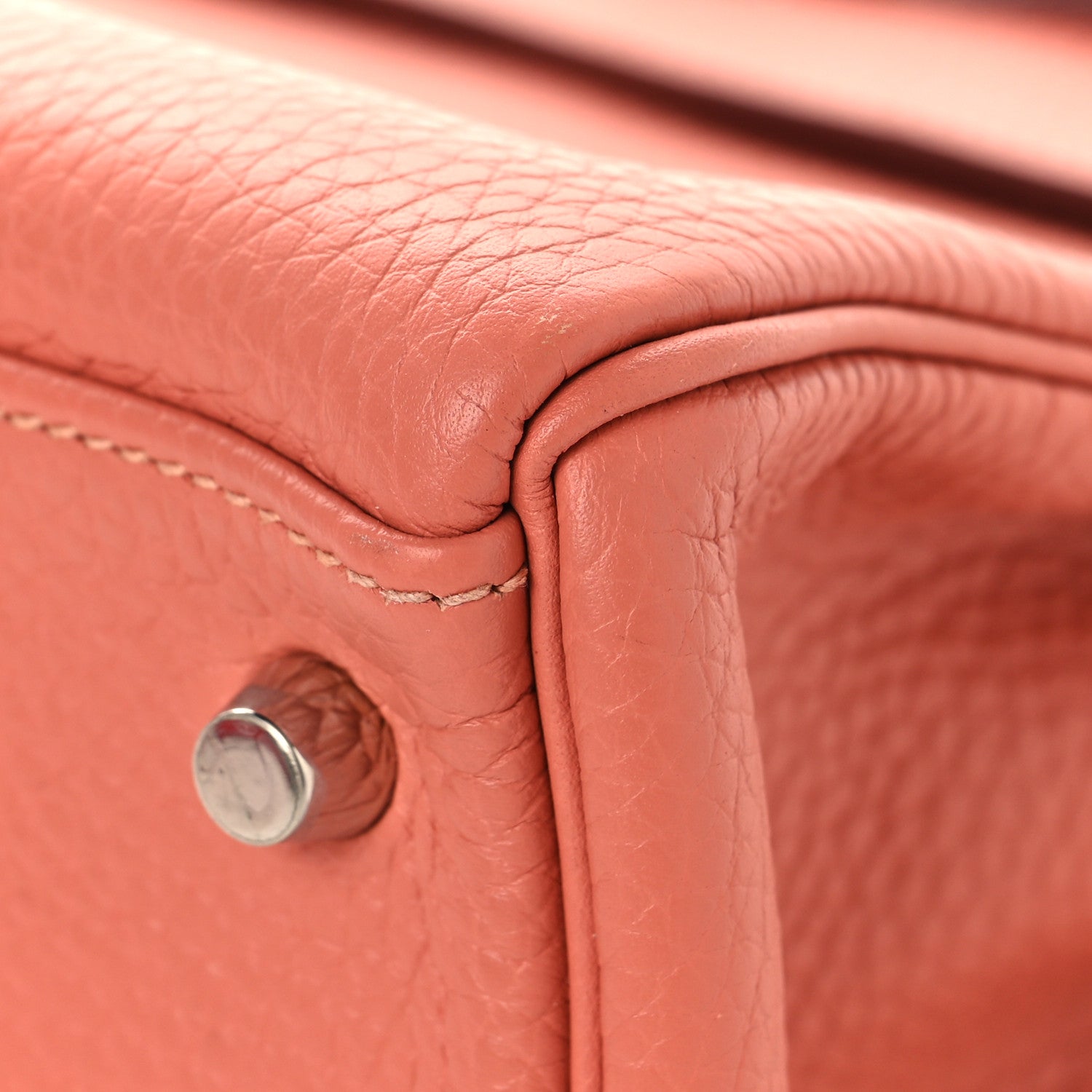 Hermes Taurillon Clemence Kelly Retourne 28  Rose Thé 10 of 13