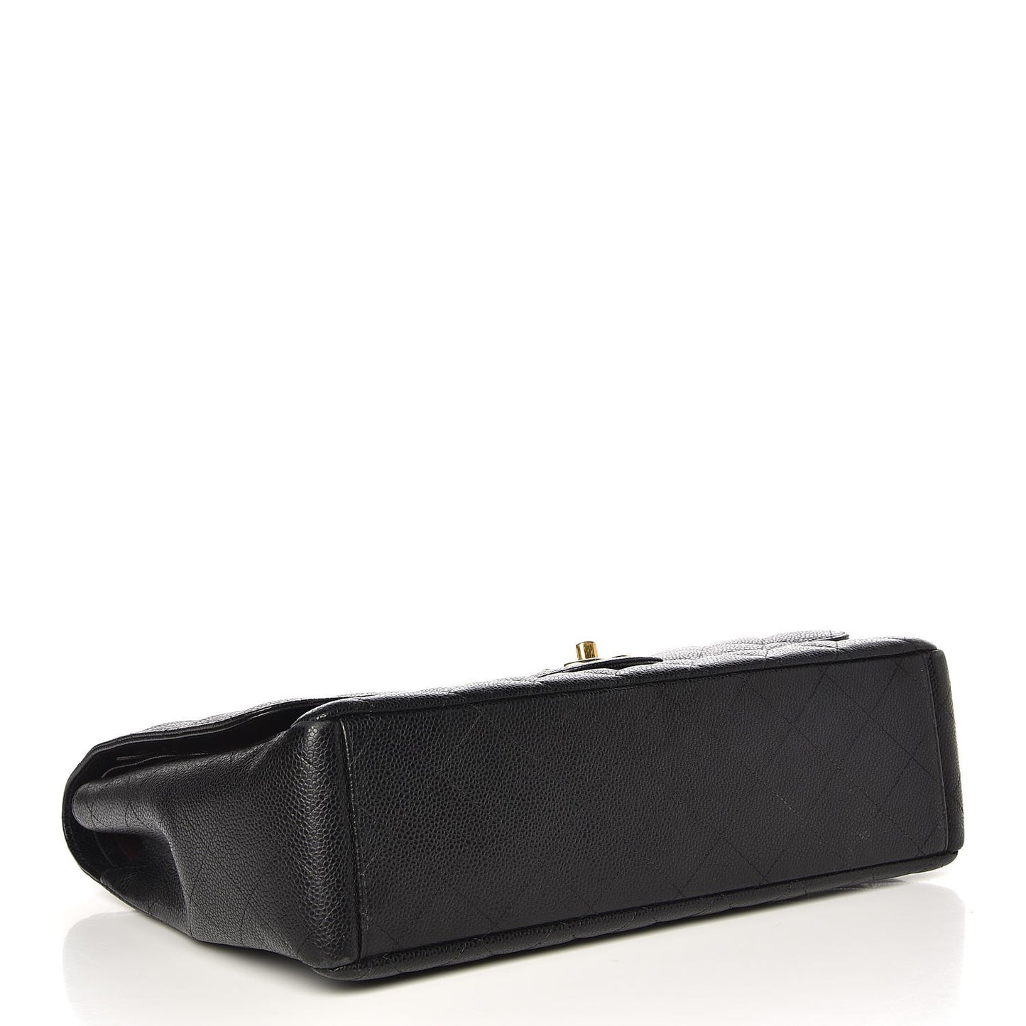Caviar Quilted Maxi Double Flap Black