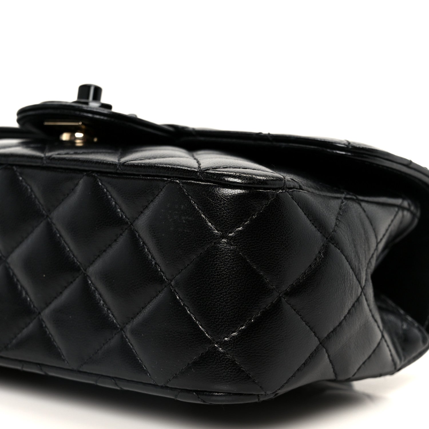 Chanel Lambskin Quilted Small Coco Pop Top Handle Flap So Black 11 of 11