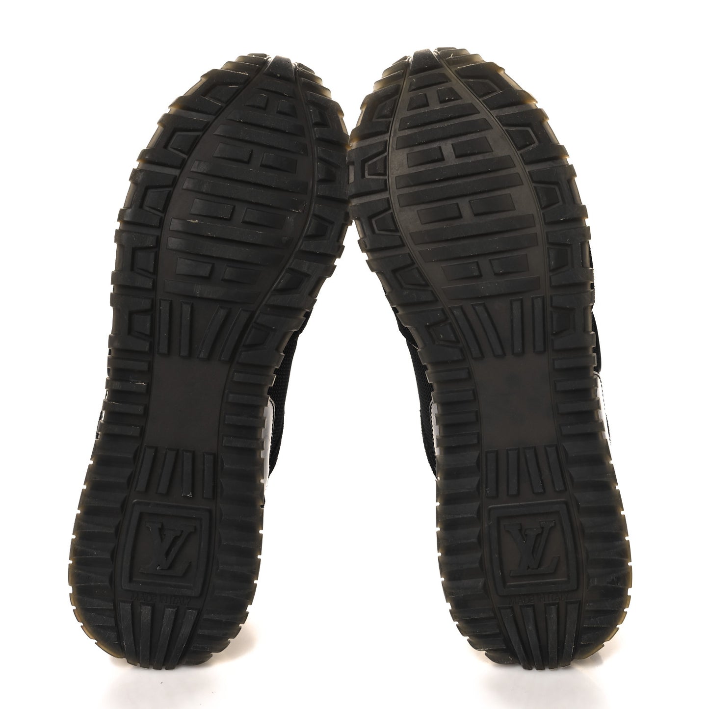 Suede Monogram Run Away Sneakers 37 Black