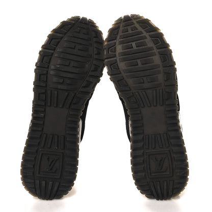 Louis Vuitton Suede Monogram Run Away Sneakers 37 Black 6 of 9