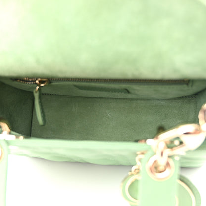 Christian Dior Lambskin Cannage Small My ABCDior Lady Dior Green 5 of 10