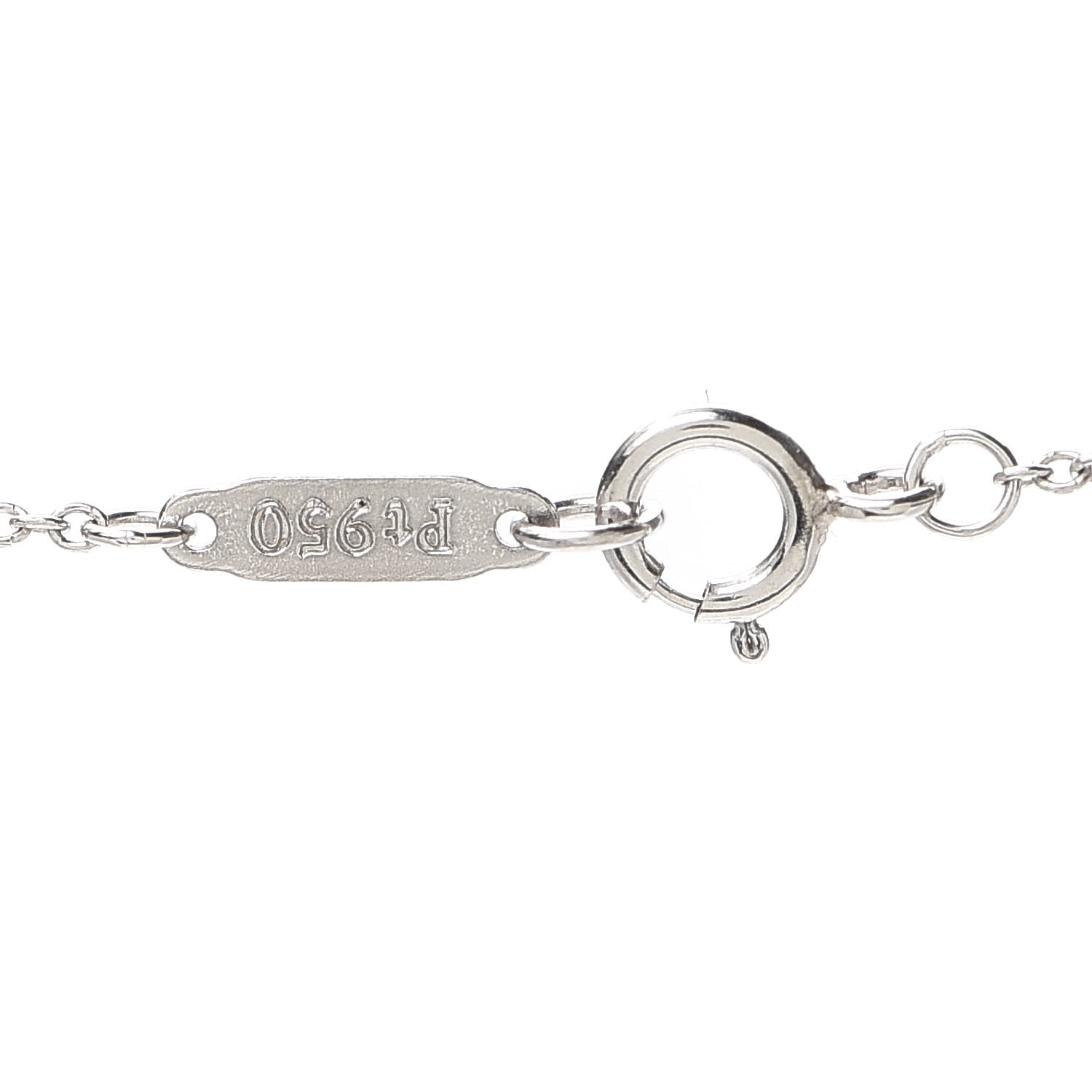 Tiffany Platinum Diamond Star Key Pendant Necklace 5 of 6
