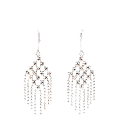 Tiffany 18K White Gold Fringe Earrings 1 of 4
