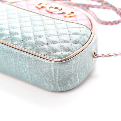 Gucci Laminated Nappa Trapuntata Mini Zumi Dome Shoulder Bag Rosa Lago Rame 8 of 8