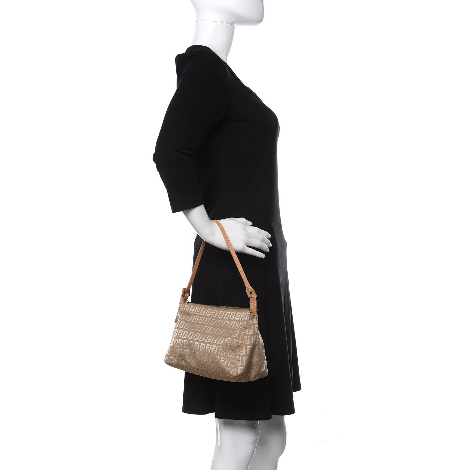 Fendi Zucchino Pochette Beige Naturale 2 of 11