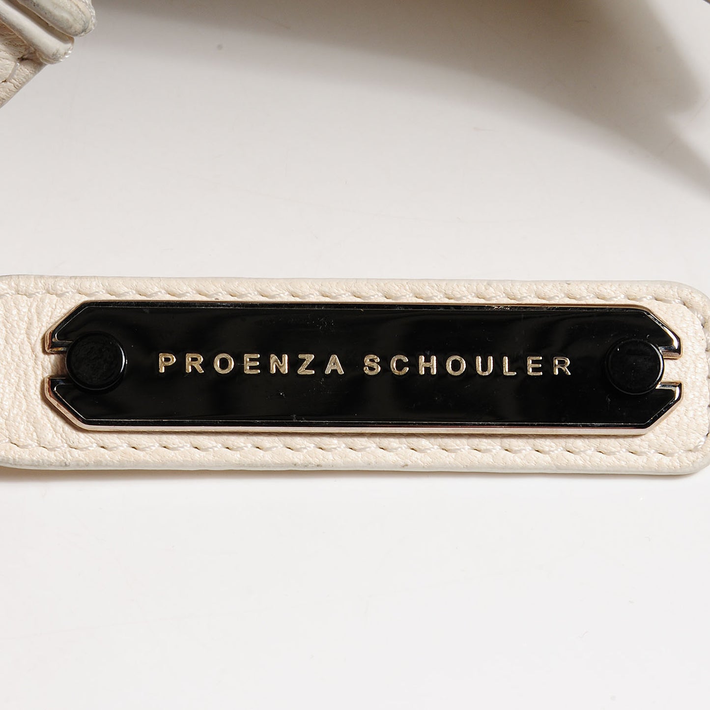 Lambskin PS1 Large Satchel Ivory
