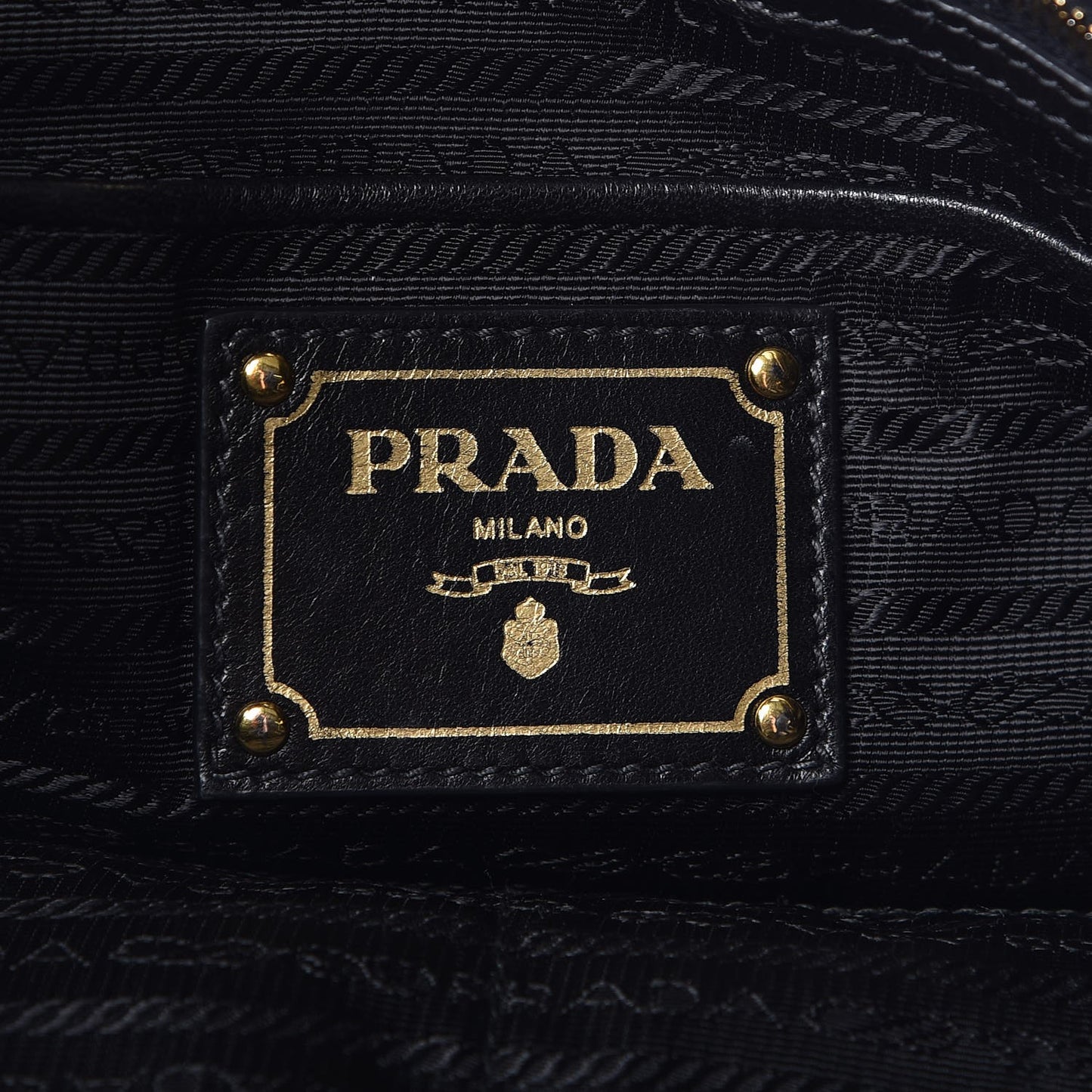 Nappa Gaufre Tote Black