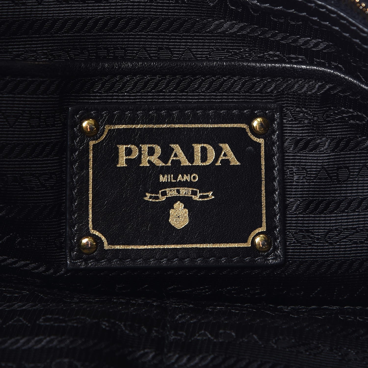 Prada Nappa Gaufre Tote Black 7 of 8
