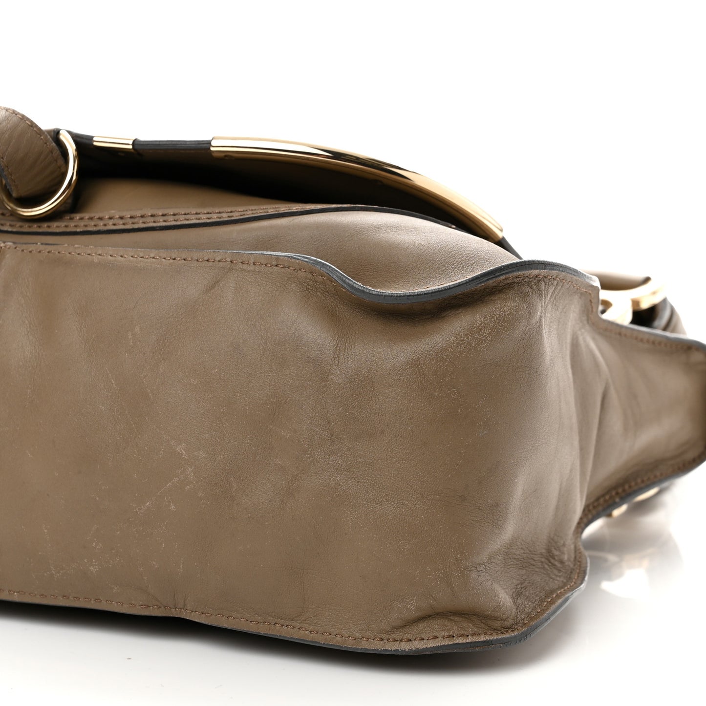 Calfskin Medium Marcie Satchel Anchor Grey