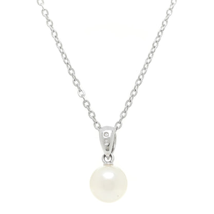 Mikimoto Sterling Silver Akoya Pearl 7mm Drop Pendant Necklace 4 of 6