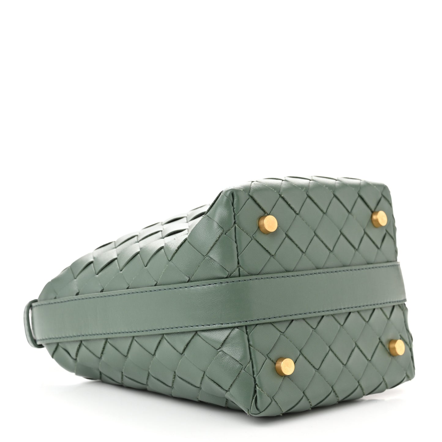 Calfskin Nappa Intrecciato Candy Wallace Aloe