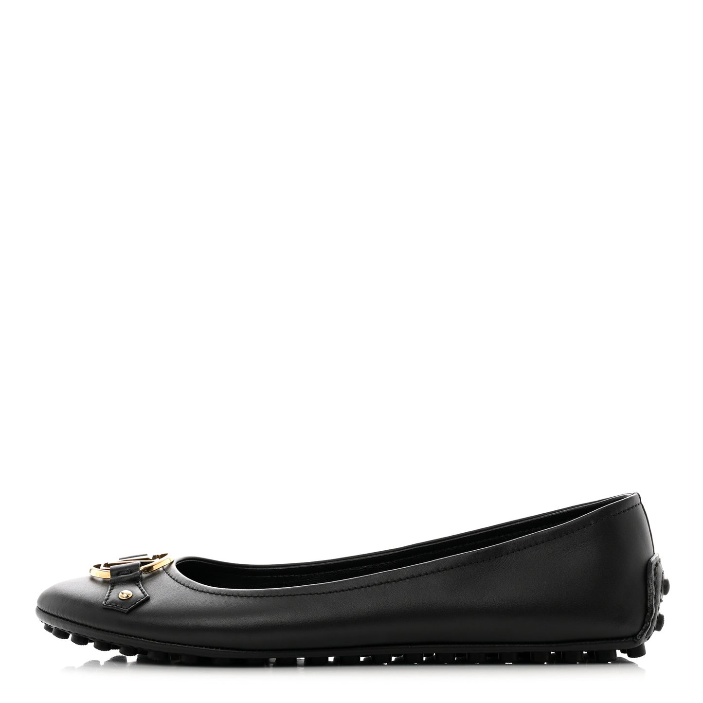 Calf Oxford Ballerina Flats 36 Black