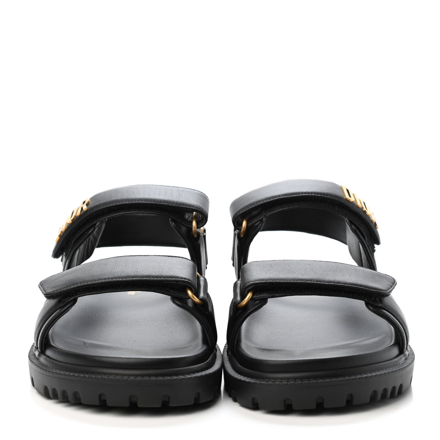 Christian Dior Lambskin Dioract 10mm Sandals 40 Black 2 of 4