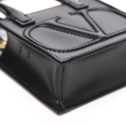 Valentino Garavani Calfskin VLogo Micro Walk Tote Black 7 of 10