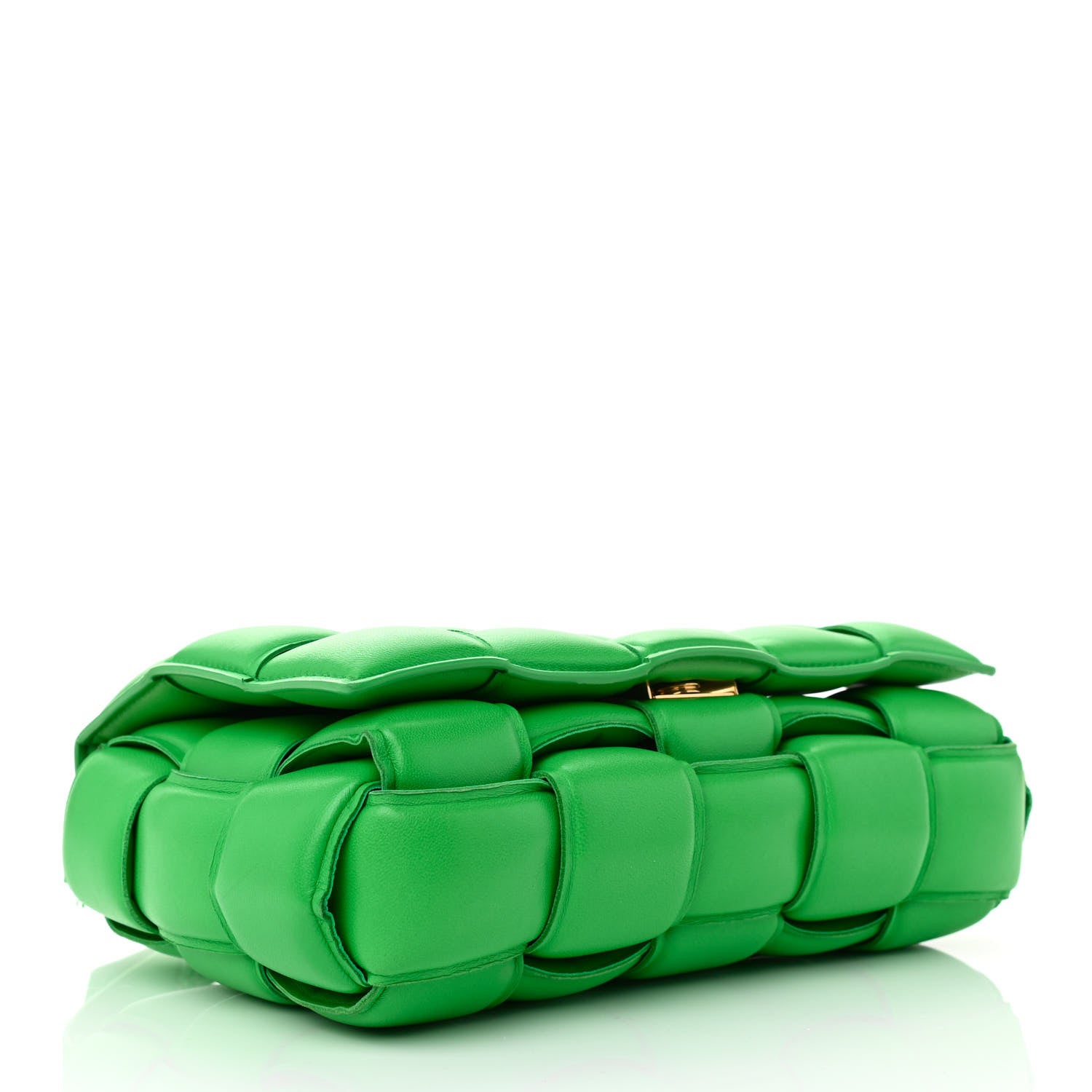 Bottega Veneta Nappa Maxi Intreccio Padded Cassette Crossbody Bag Grass 4 of 10