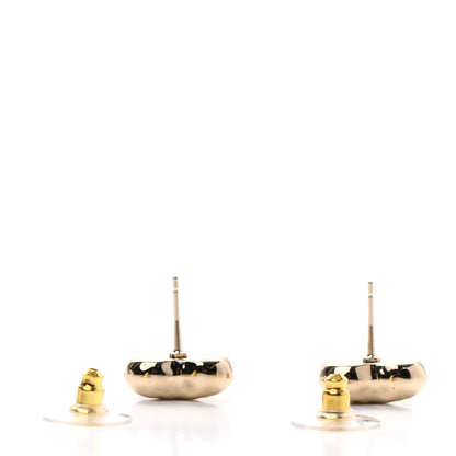 Chanel CC Heart Earrings Gold 3 of 4