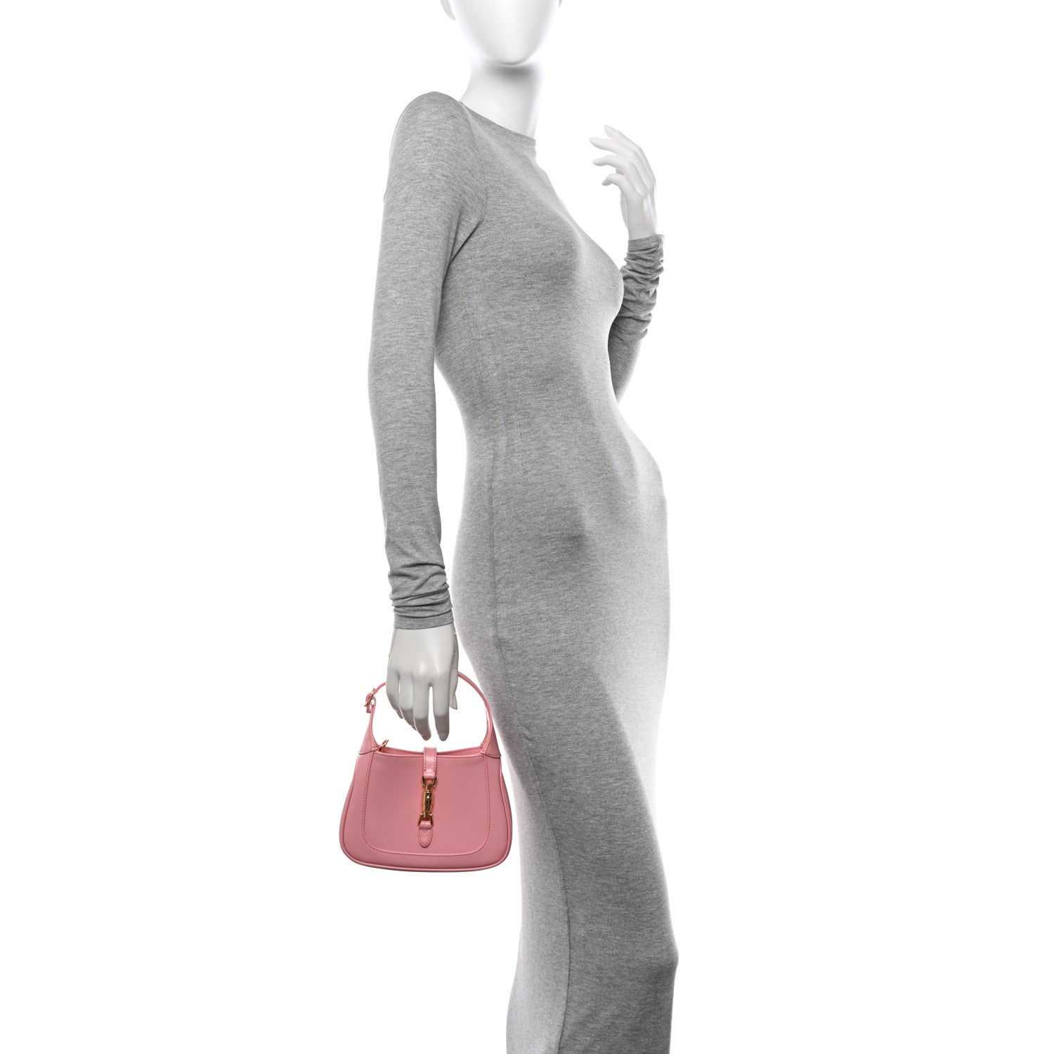Gucci Boarded Dyana Lux Calfskin Mini Jackie 1961 Hobo Wild Rose 2 of 10