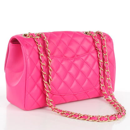 Chanel Lambskin Quilted Medium Mademoiselle Chic Flap Pink 3 of 8