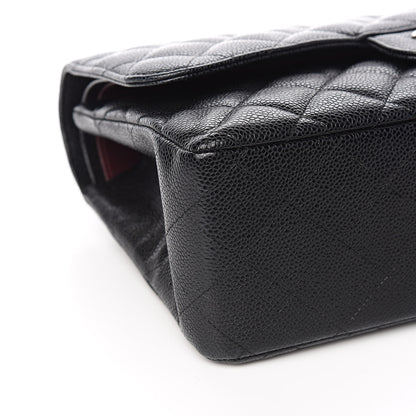 Chanel Caviar Quilted Jumbo Double Flap Black 8 of 12