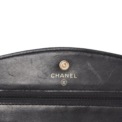 Chanel Caviar Timeless CC Wallet On Chain WOC Black 6 of 11
