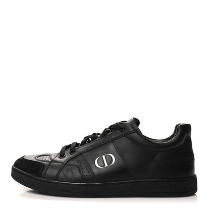 Christian Dior Calfskin Suede Logo Sneakers 37 Black 1 of 9