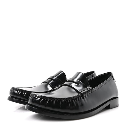 Saint Laurent Magnum Lux Calfskin Mens Le Loafer 15 Moccassins 42.5 Black 4 of 10