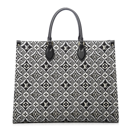 Louis Vuitton Jacquard Since 1854 Onthego GM Grey 1 of 8