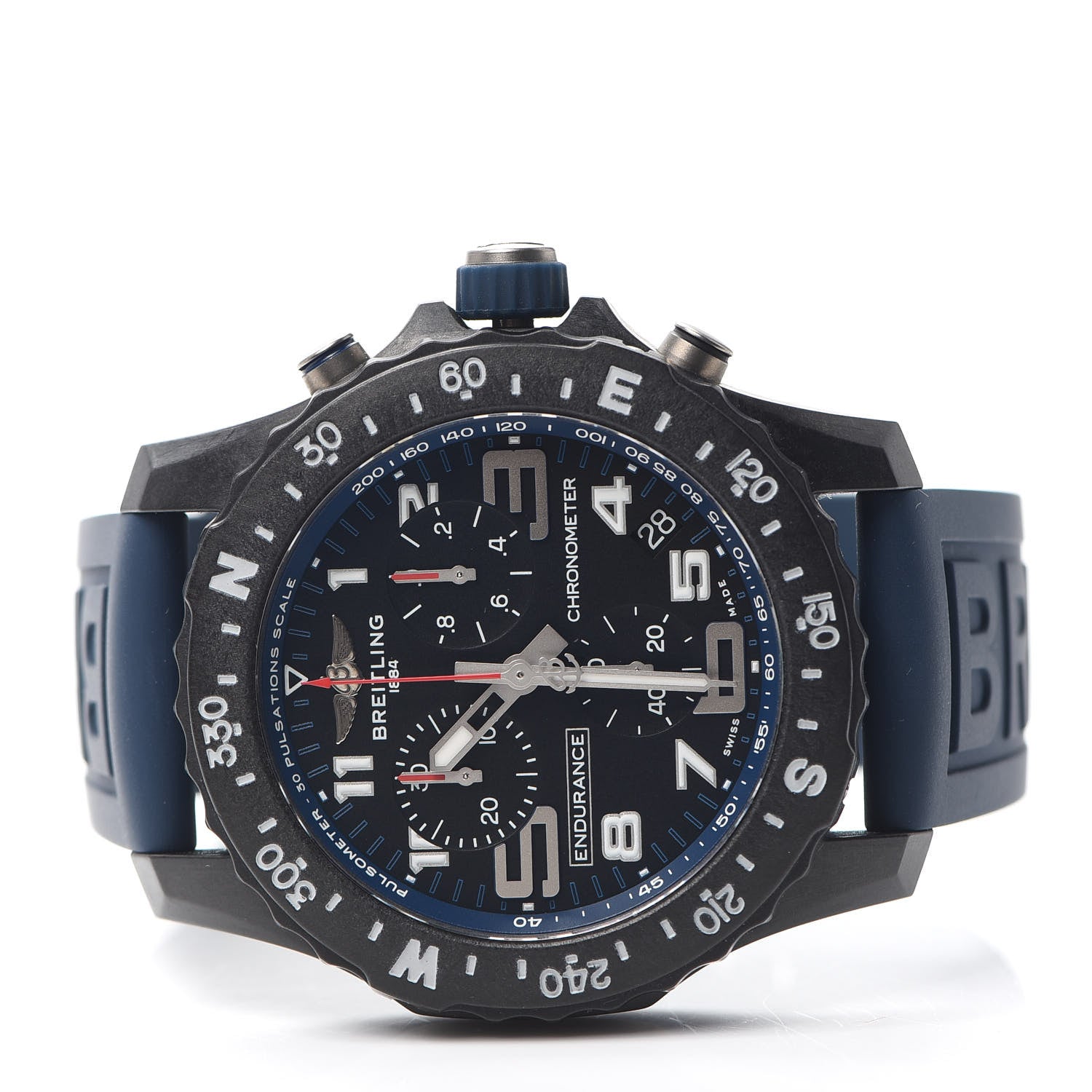 Breitling Breitlight Rubber 44mm Endurance Pro Chronograph Quartz Watch Black X82310 2 of 5
