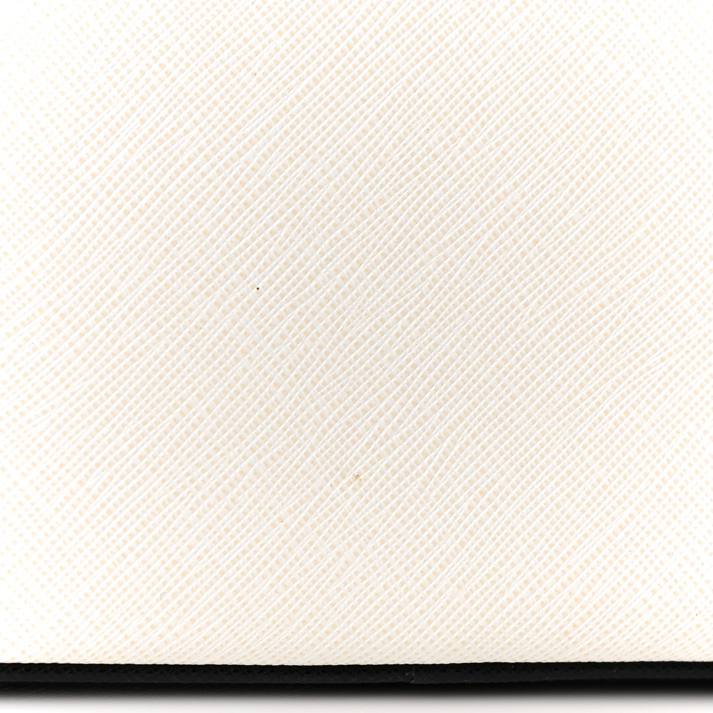 Saffiano Lux Small Bi-Color Galleria Double Zip Tote Black White
