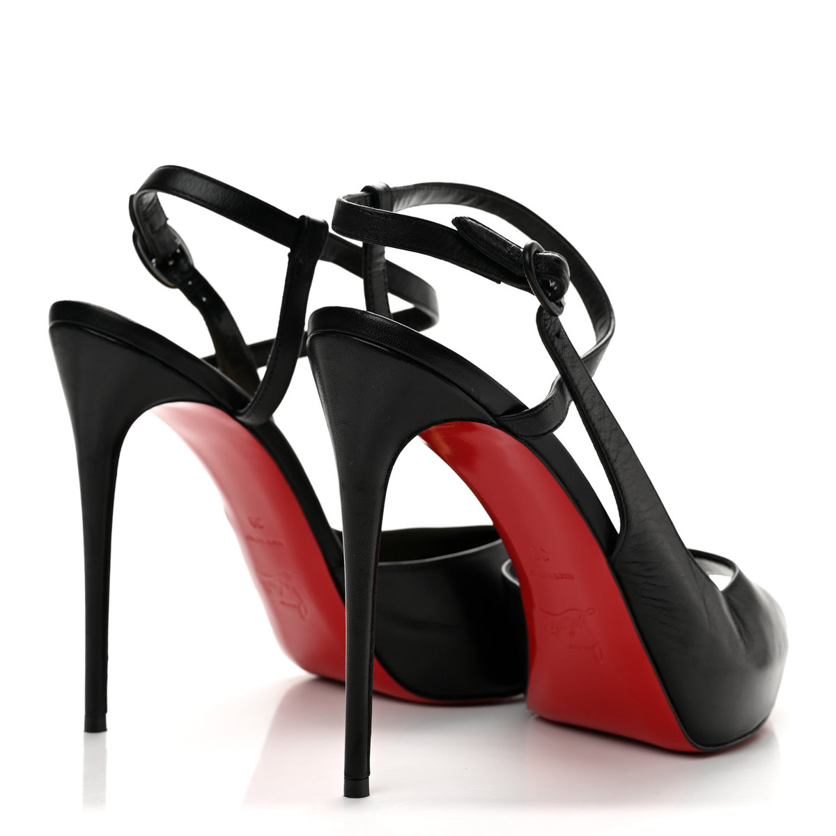 Christian Louboutin Kid Jenlove Alta 120 Pumps 39 Black 5 of 11