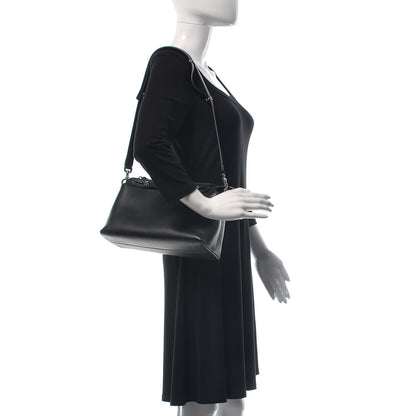 Fendi Vitello Dolce Medium By The Way Boston Bag Black 2 of 14