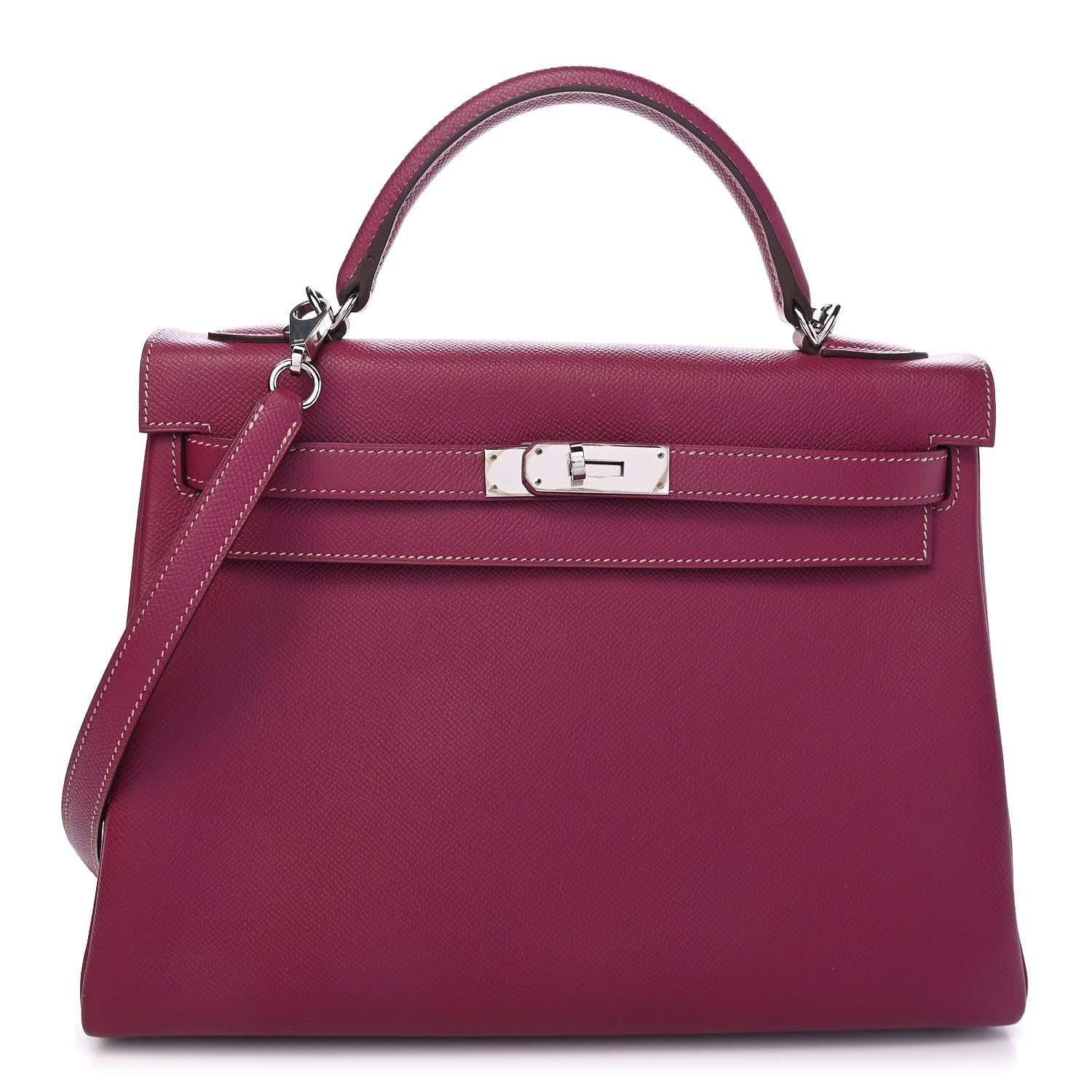 Hermes Epsom Candy Kelly Retourne 32 Tosca Rose Tyrien 2 of 25