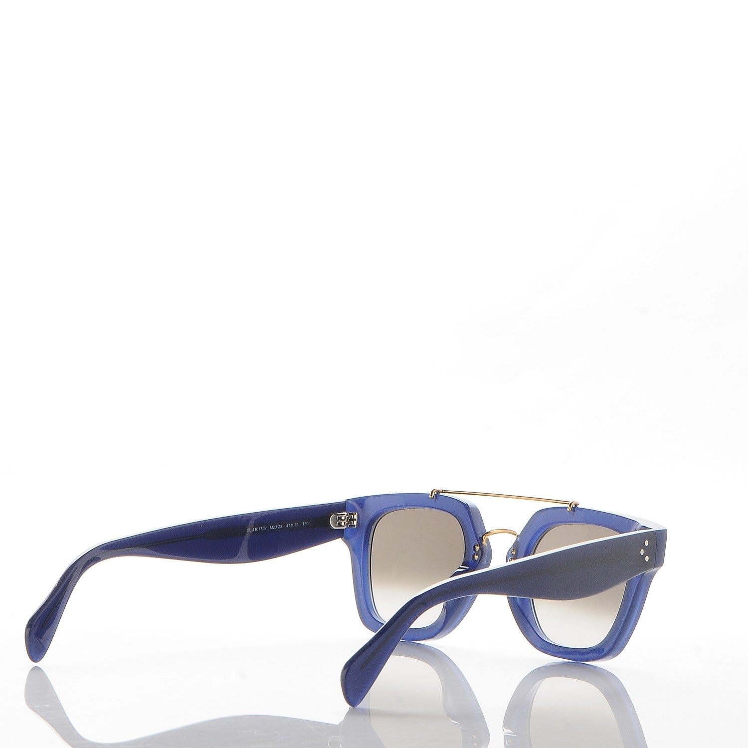 Celine Acetate Bridge Sunglasses CL41077/S Blue 4 of 7