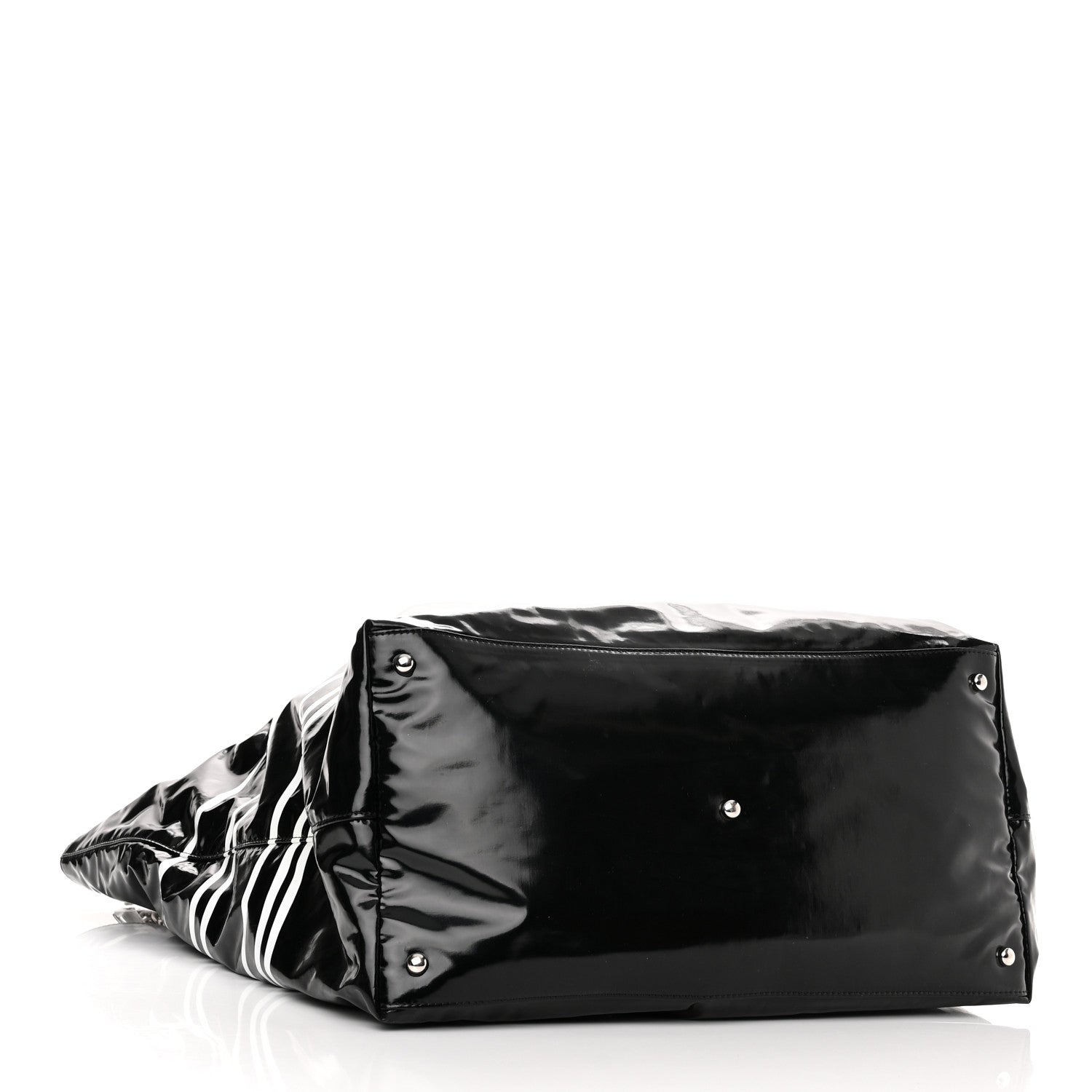 Chanel Vinyl Large La Pausa Bay Shopping Bag Black 4 of 10