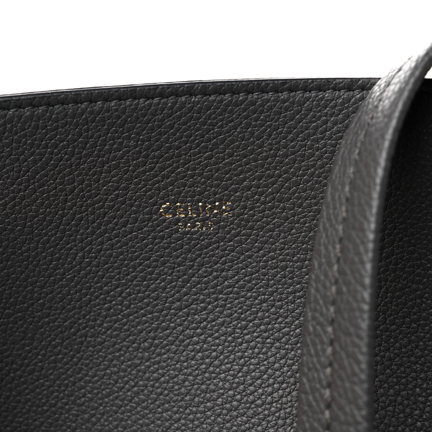 Soft Grained Calfskin Small Belt Cabas Phantom Grey