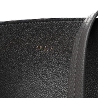 Celine Soft Grained Calfskin Small Belt Cabas Phantom Grey 6 of 13