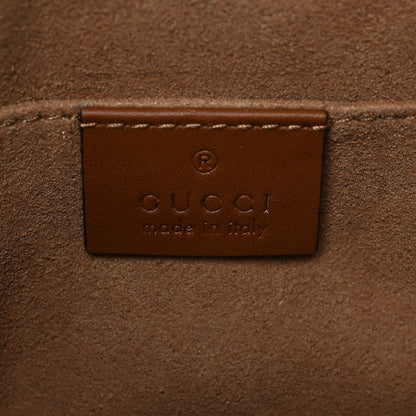 Gucci GG Supreme Monogram Calfskin Small Padlock Tote Beige Ebony Tuscany 6 of 8