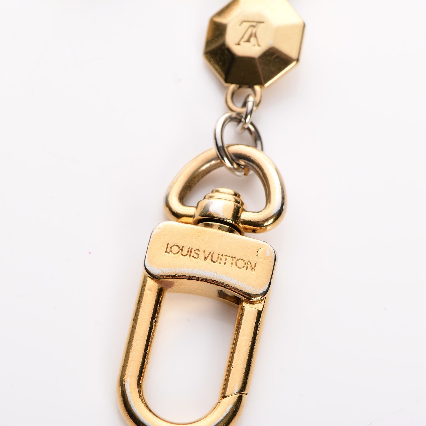 LV Facettes Bag Charm Key Holder Gold