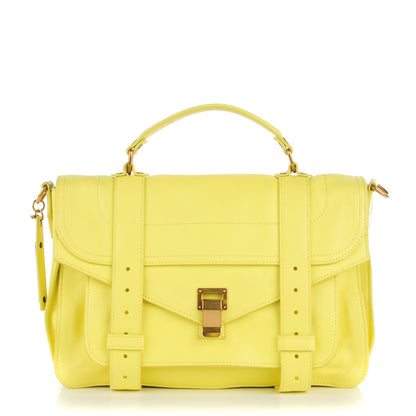 Proenza Schouler Lambskin Medium PS1 Satchel Sunshine 1 of 7