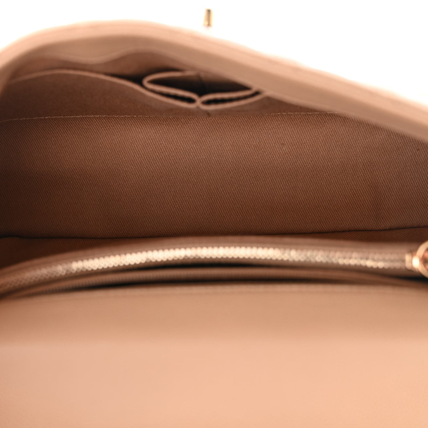 Caviar Lizard Embossed Quilted Small Coco Handle Flap Beige