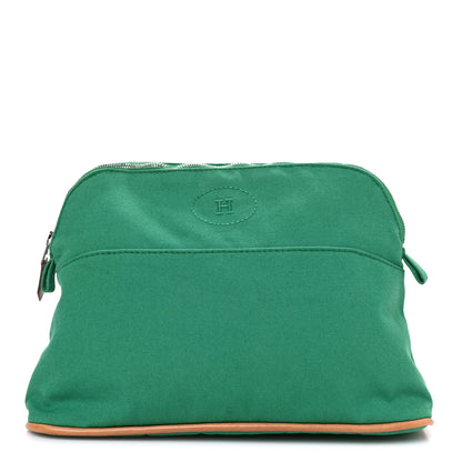Hermes Cotton Canvas Bolide Travel Cosmetic Pouch MM 1 of 7