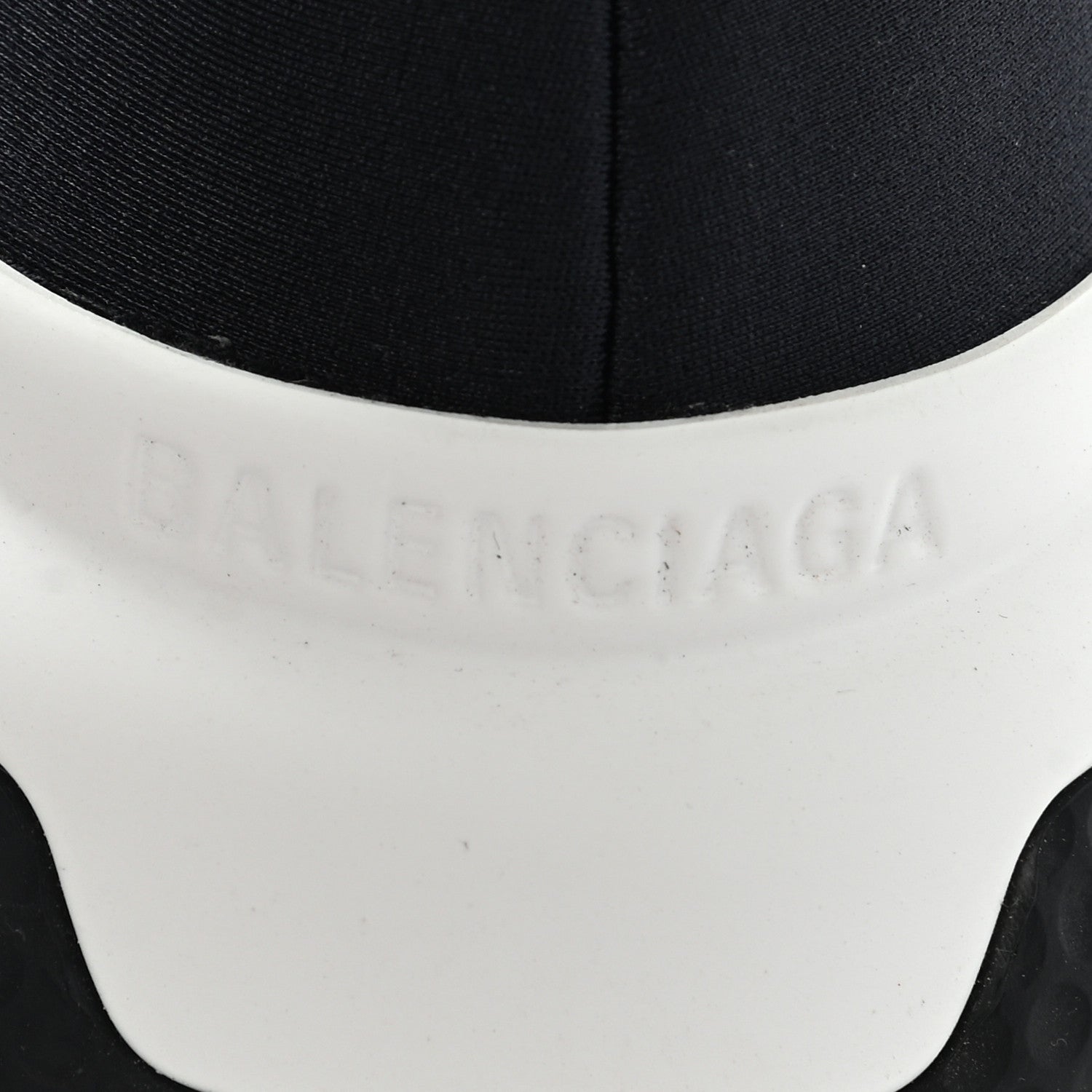 Balenciaga Neoprene Knit Womens Speed Sneakers 35 Black White 6 of 11