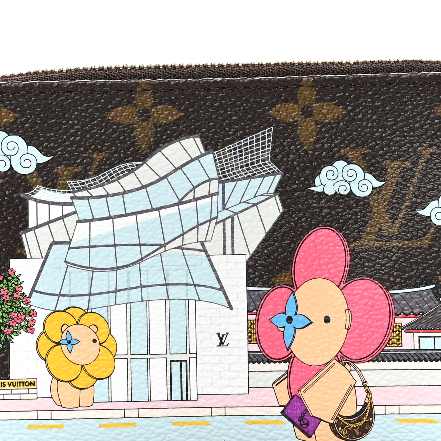 Louis Vuitton Monogram 2022 Christmas Animation Seoul Mini Pochette Accessories Fuchsia 8 of 8