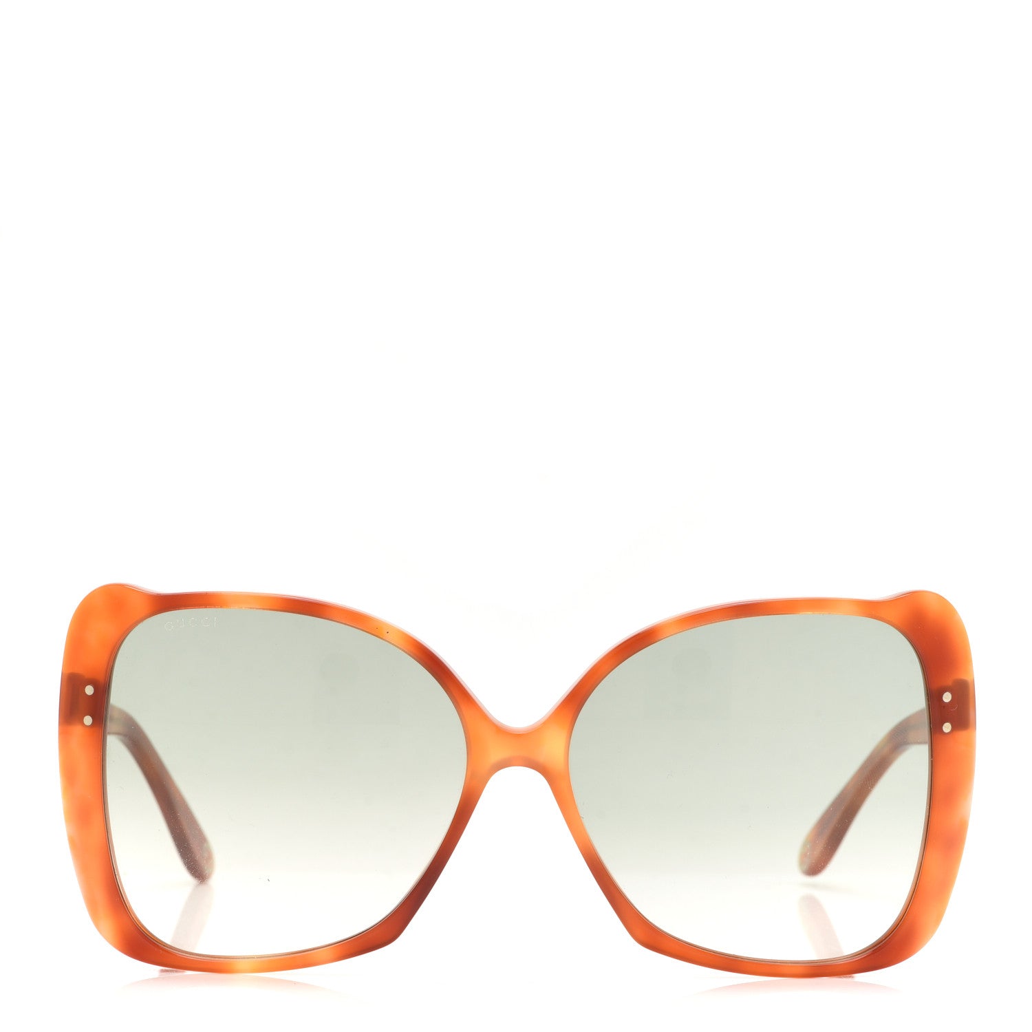 Gucci Acetate Oversize Square Frame GG0471S Sunglasses Havana Green 2 of 7