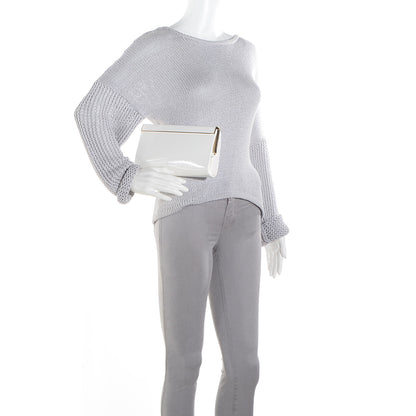 Jimmy Choo Patent Cayla Clutch White 2 of 9