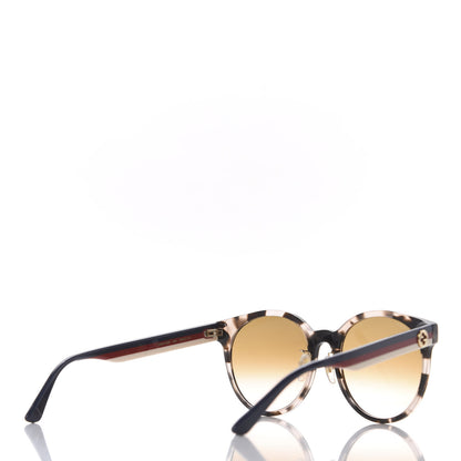 Gucci Acetate Round Eye GG Web Sunglasses GG0854SK Tortoise 4 of 6