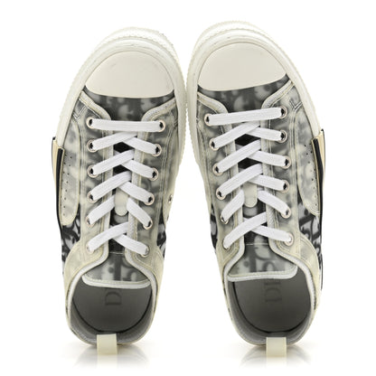 Christian Dior Technical Canvas Oblique B23 Low Top Sneaker 39 White Black 2 of 8