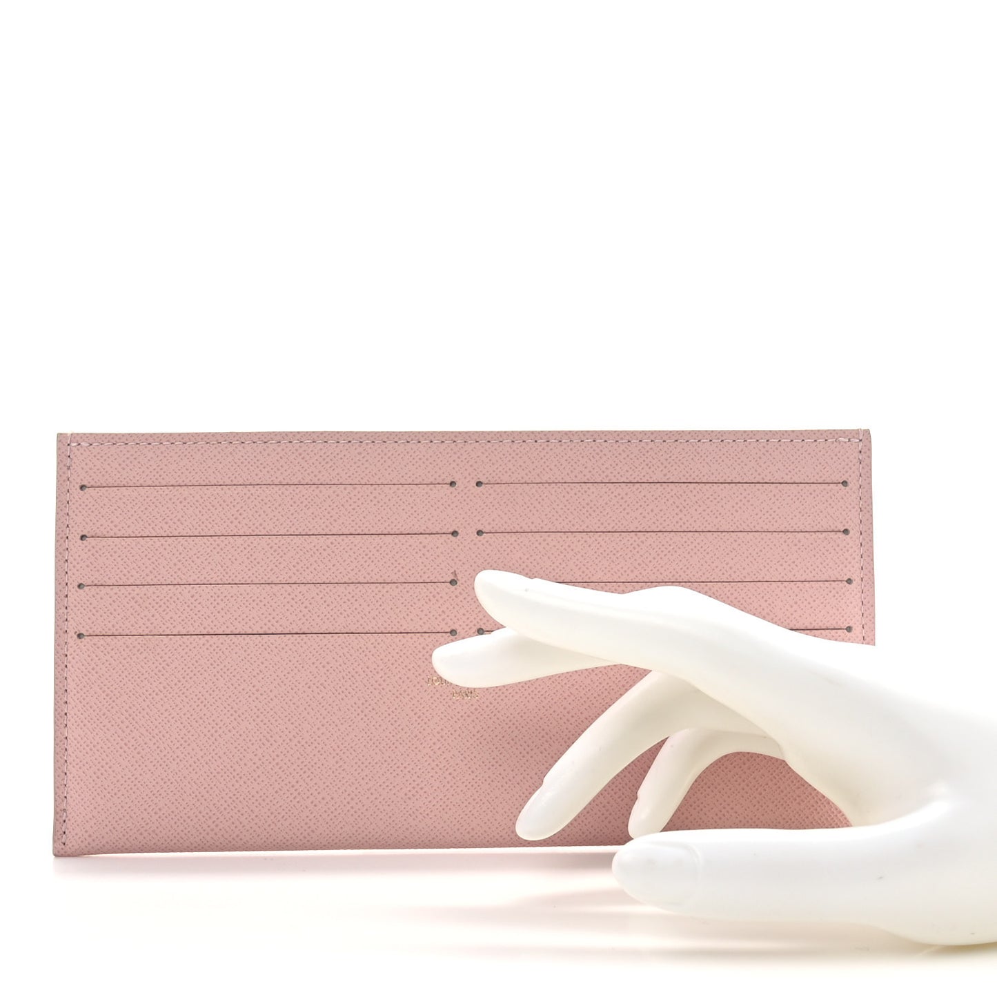 Calfskin Felicie Card Holder Insert Rose Ballerine